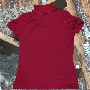 The Limited short sleeve turtleneck blouse